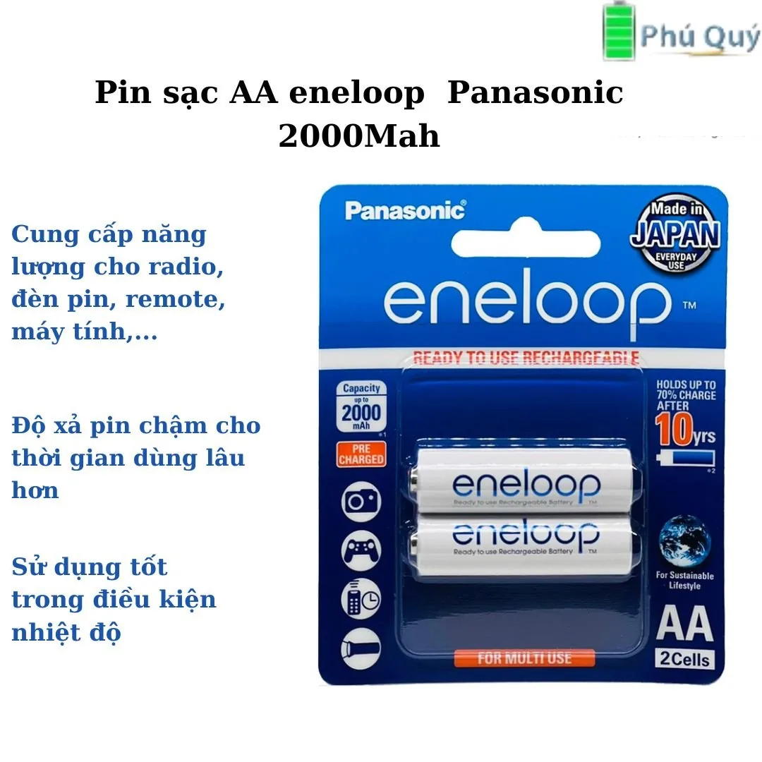 pin sạc eneloop aa 2000mah