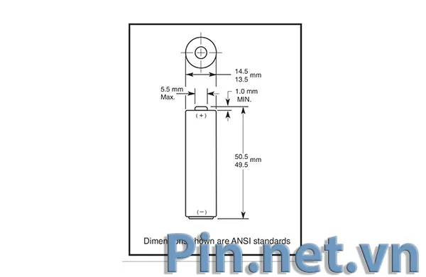 Kích thước pin AA