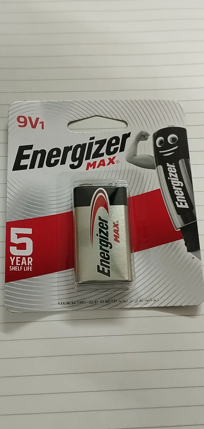 Pin 9v energizer 522bp1
