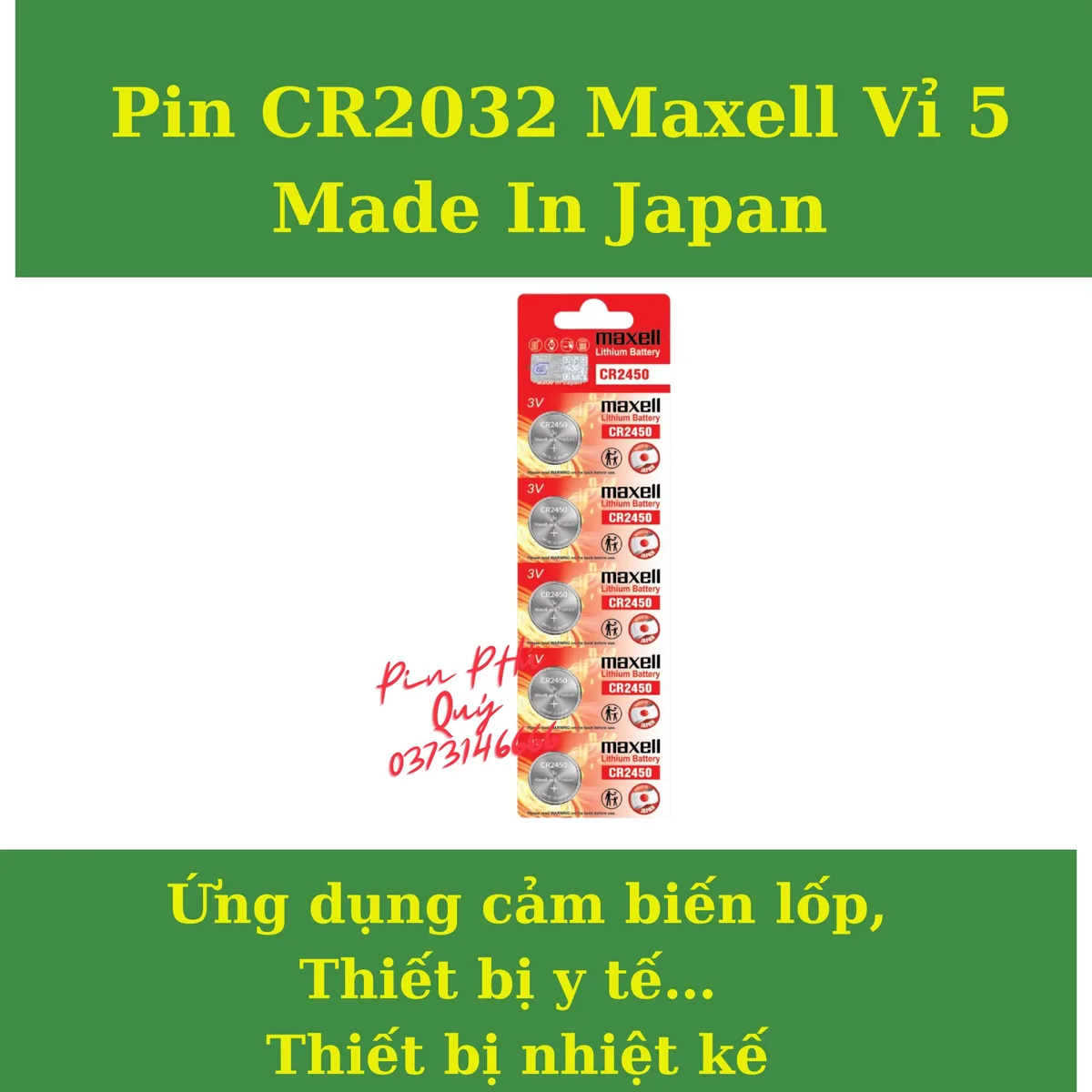 pin maxell cr2032
