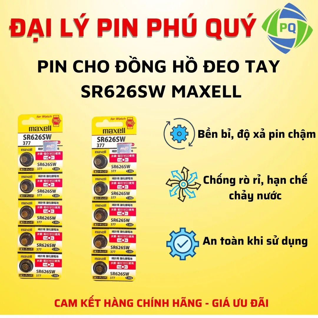 Pin Maxell SR626SW for Watch