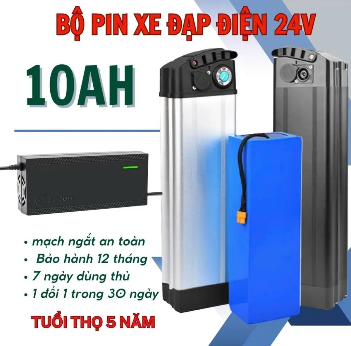 Thay pin xe đạp điện trợ lực tại Hà Nội