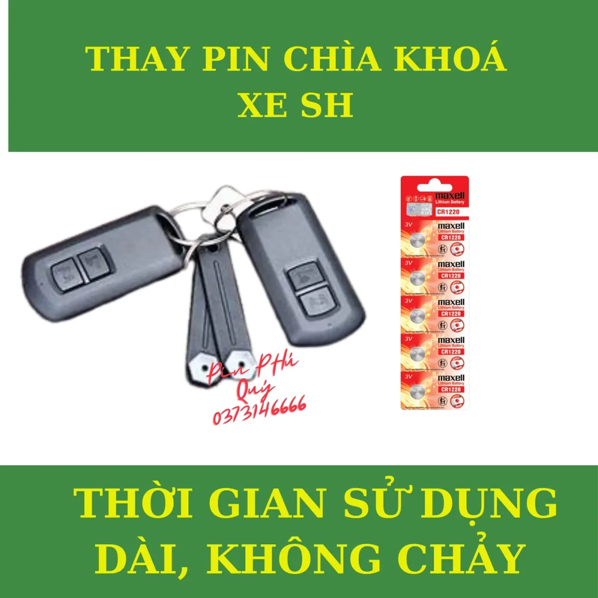 pin chia khoa xe sh