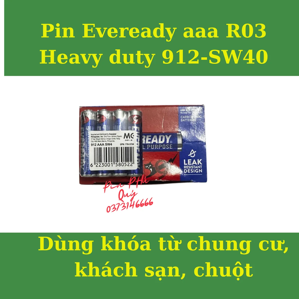 Pin eveaready aaa