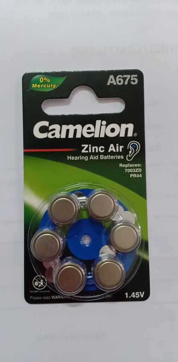 Pin trợ thính camelion A675