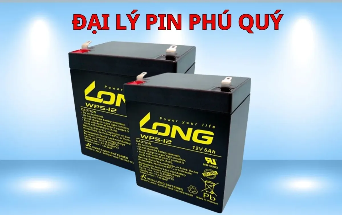 Ắc quy 12V Long 5Ah (WP5-12) giá tốt chính hãng - Pin Phú Quý