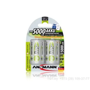 ANSMANN Pin sạc cao cấp NiMH D-5000mAh Mono D / HR20 BL2 – 5030922 - Pin Phú Quý