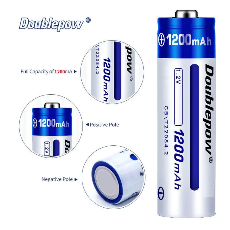 Pin sạc AA 1200mAh Douoblepow