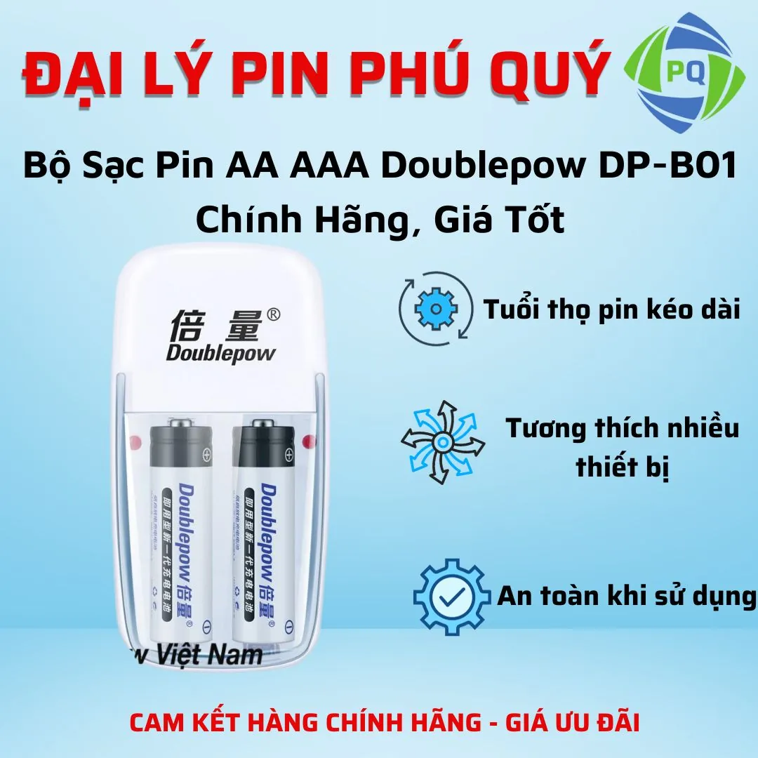 Bộ Sạc Pin AA AAA Doublepow DP-B01