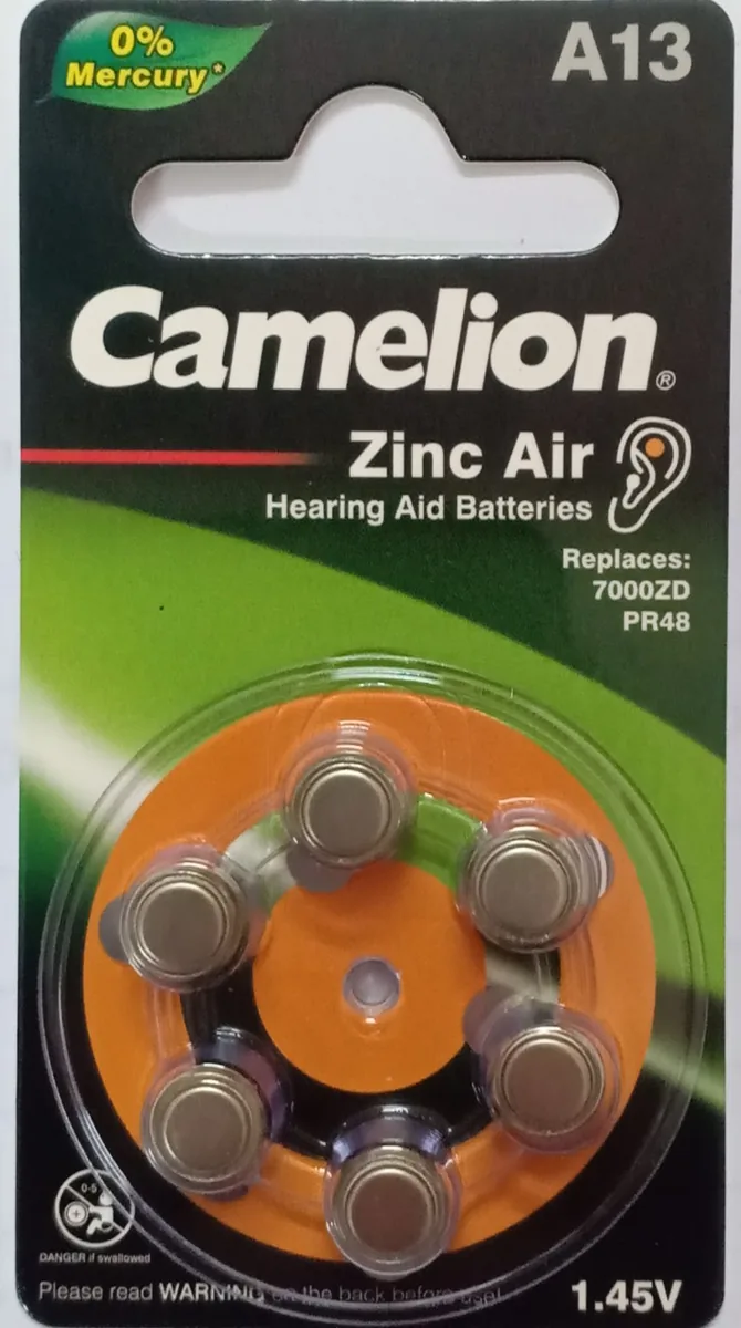 pin trợ thinh camelion A13