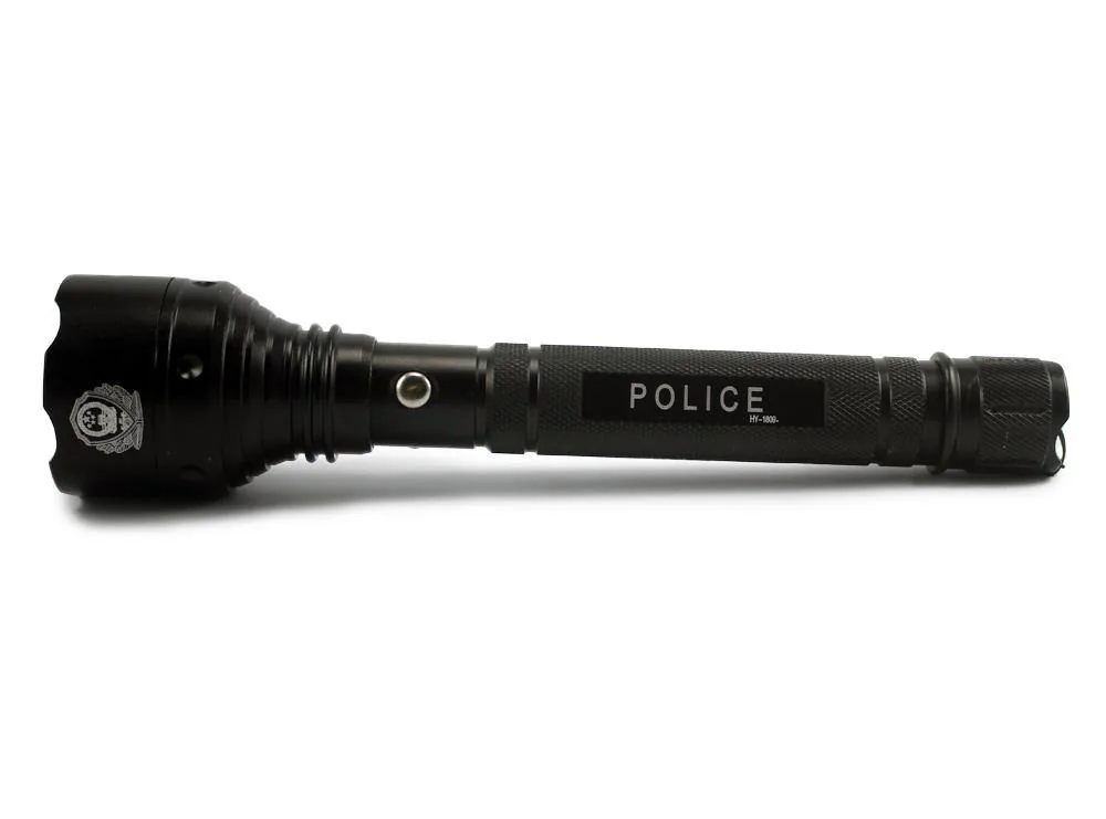 Đèn pin bóng LED POLICE HY-1809 (Đen) - Pin Phú Quý