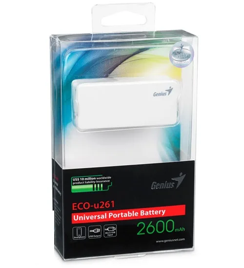 GENIUS ECO U261 – PIN SẠC DỰ PHÒNG - Pin Phú Quý
