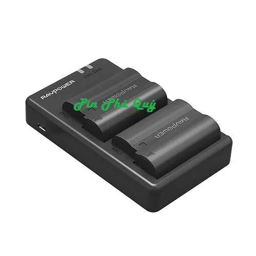 Bộ pin và đế sạc RAVPower RP-BC002 dùng cho máy ảnh Nikon EN-EL14