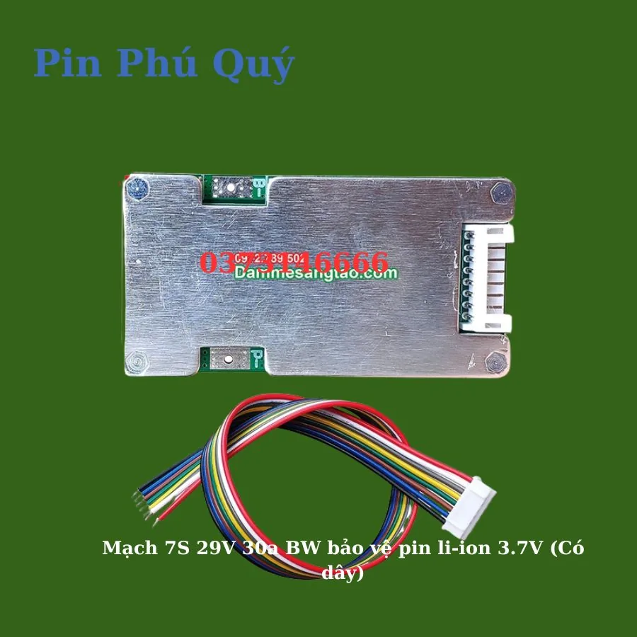 Mạch 7S 29V 30a BW bảo vệ pin li-ion 3.7V (Có dây)