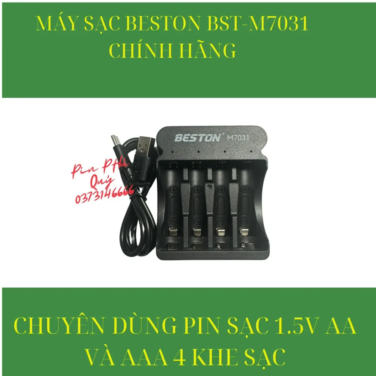 Máy Sạc Pin Beston M7031 Chính Hãng - Pin Phú Quý