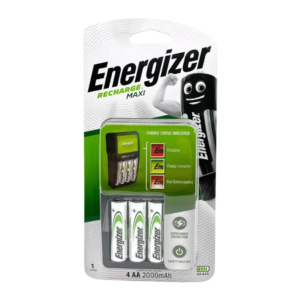 Máy sạc pin Energizer CHVCM4 kèm 4 pin sạc AA 2000mah