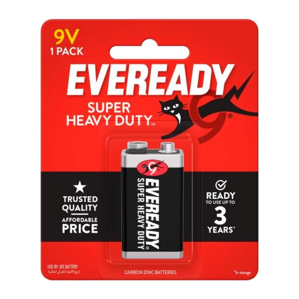 PIN 9V EVEREADY SUPER H.DUTY 1222 BP1 vỉ 1 viên
