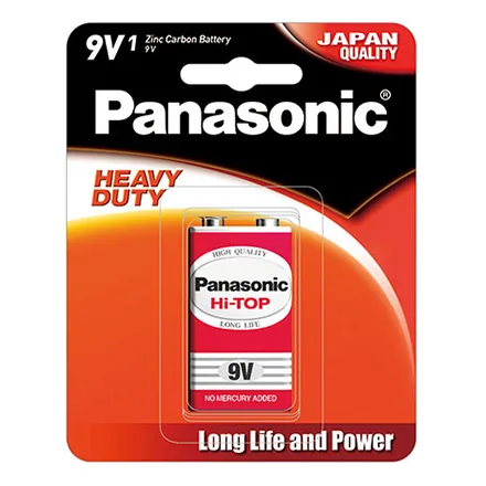 Pin 9V Panasonic Hi-Top Carbon vỉ 1 viên