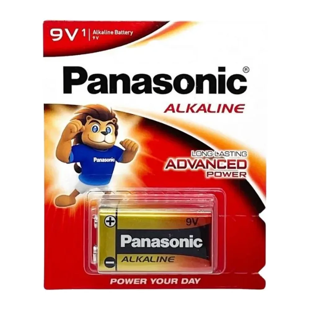 Pin 9V Panasonic alkaline 6LR61T/1B-V vỉ 1 viên chính hãng
