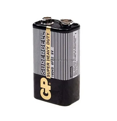 Pin 9V, Pin Vuông GP 6F22 Cacbon - Pin Phú Quý