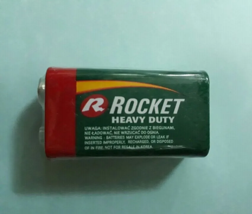 Pin 9V Rocket Carbon gói 1 viên - Pin Phú Quý