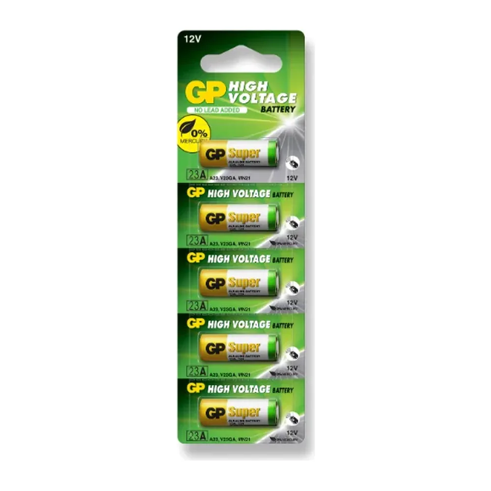 Pin A23 Gp super alkaline 23A vỉ 5 viên