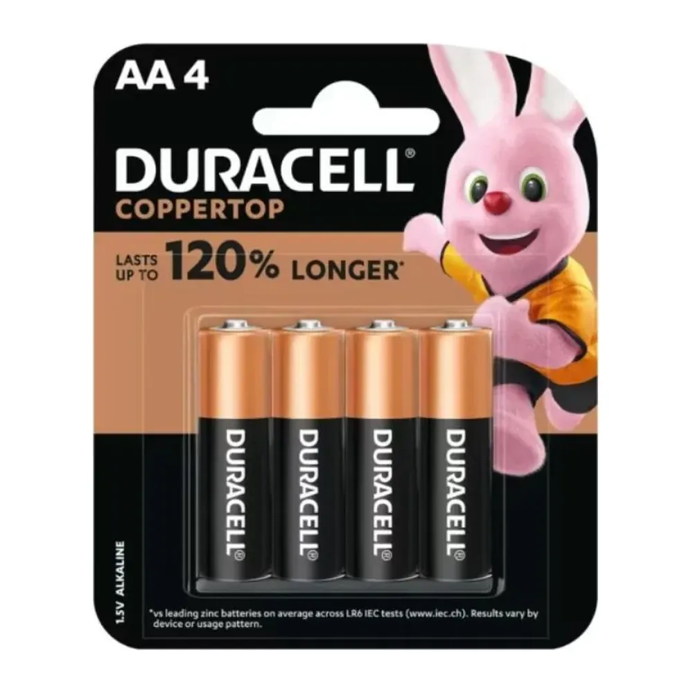 Pin AA Duracell vỉ 4 viên