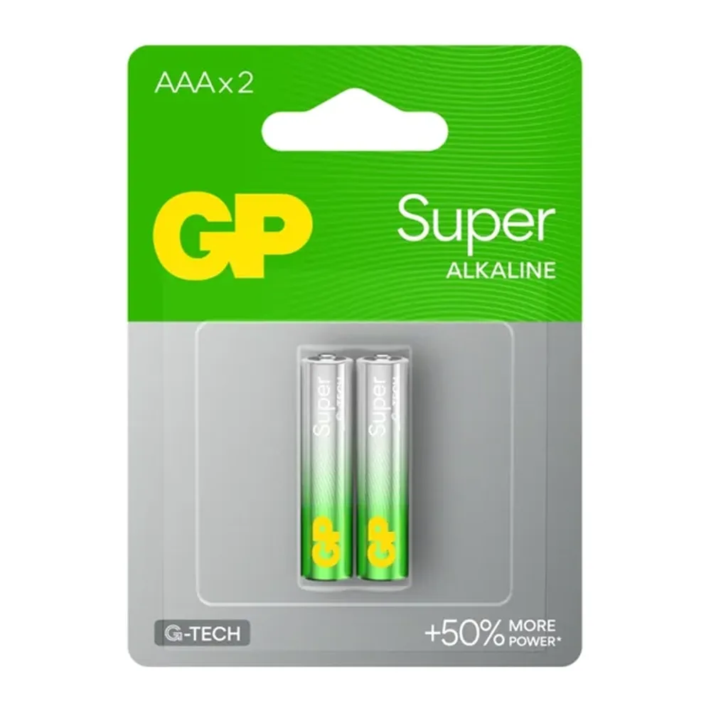 Pin AAA Alkaline GP 24A-2U2 vỉ 2 viên 1,5v