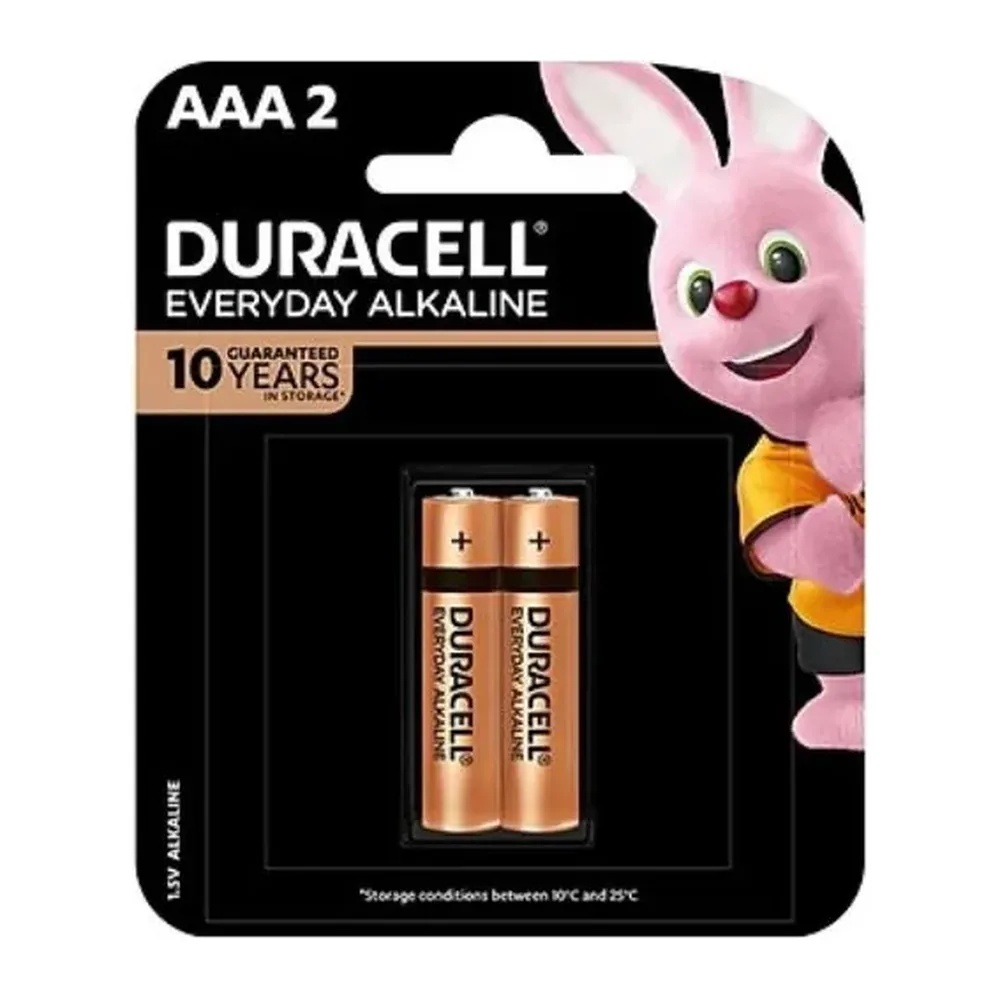 Pin AAA Duracell Everyday Alkaline vỉ 2 viên chính hãng