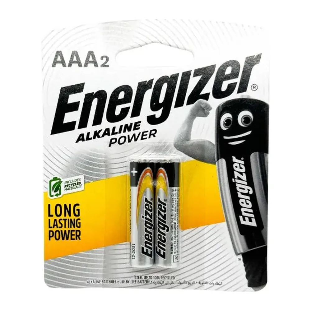 Pin AAA Energizer alkaline Power E92bp2 chính hãng vỉ 2 viên