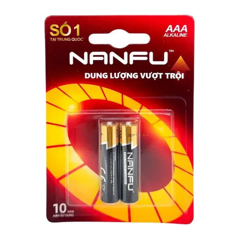 Pin aaa nanfu vỉ 2 viên chính hãng