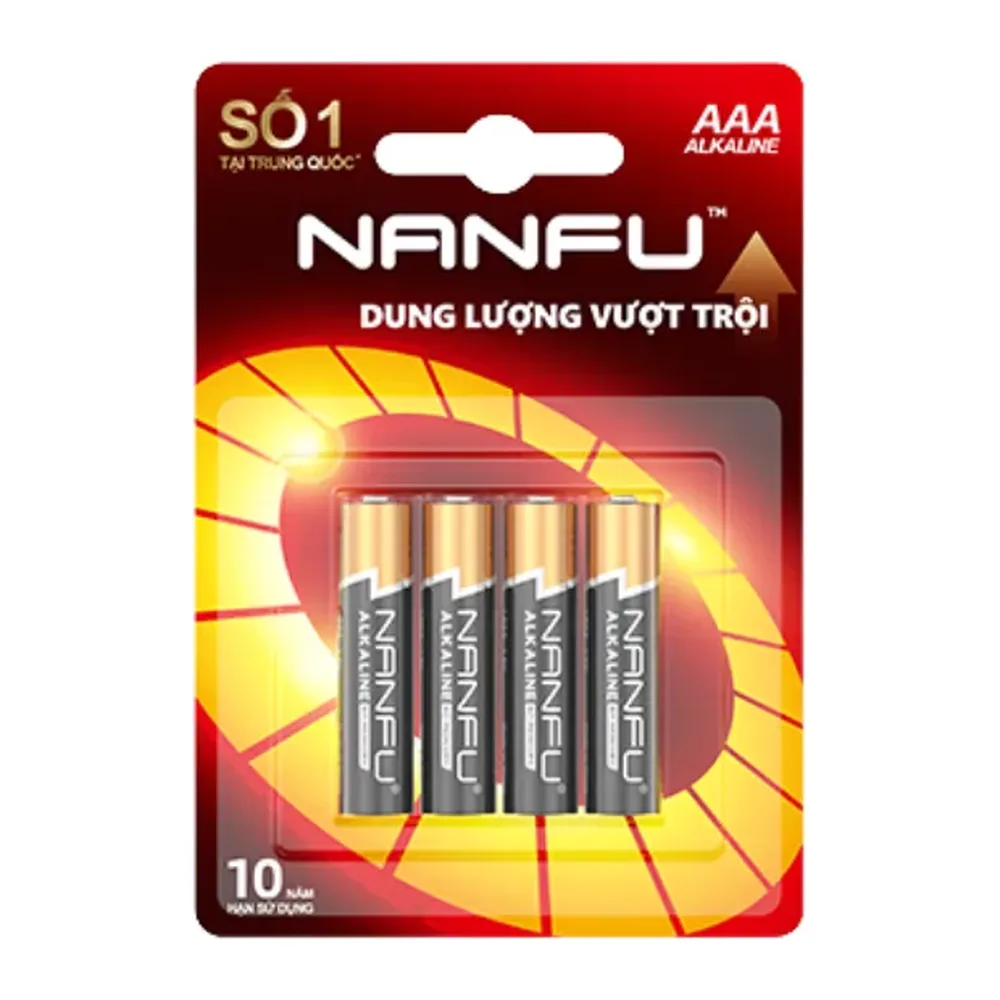 Pin aaa nanfu vỉ 4 viên chính hãng