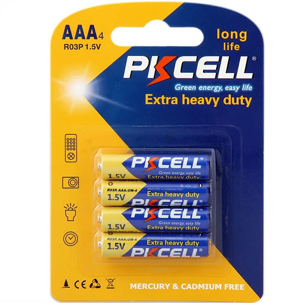 Pin AAA Pkcell Alkline vỉ 4 viên - Pin Phú Quý
