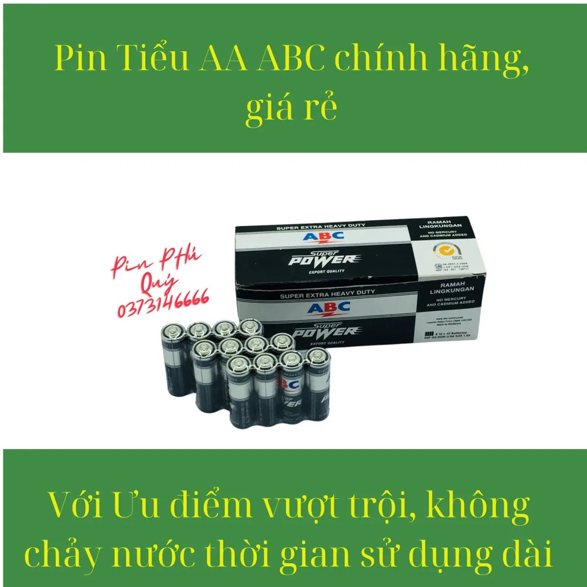 pin tiểu aa ABC chính hãng