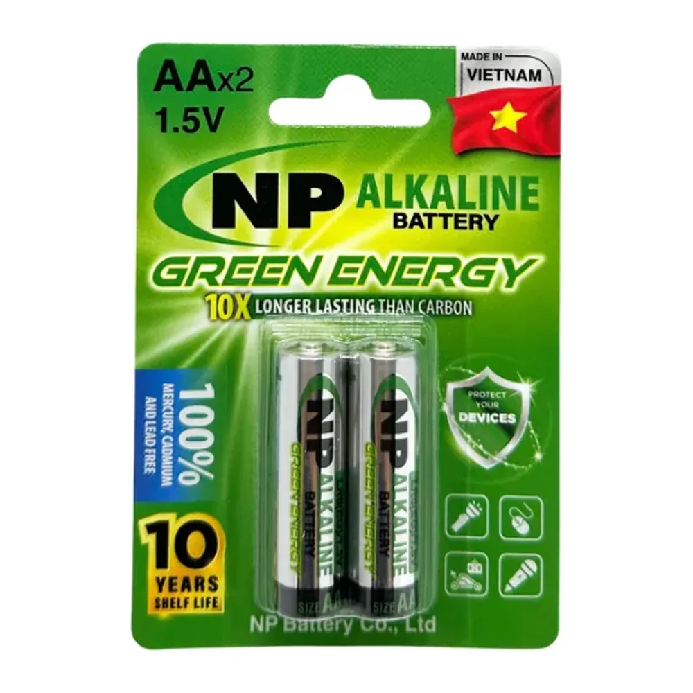 Pin Alkaline NP AA – LR6 (EG)/2B vỉ 2 viên