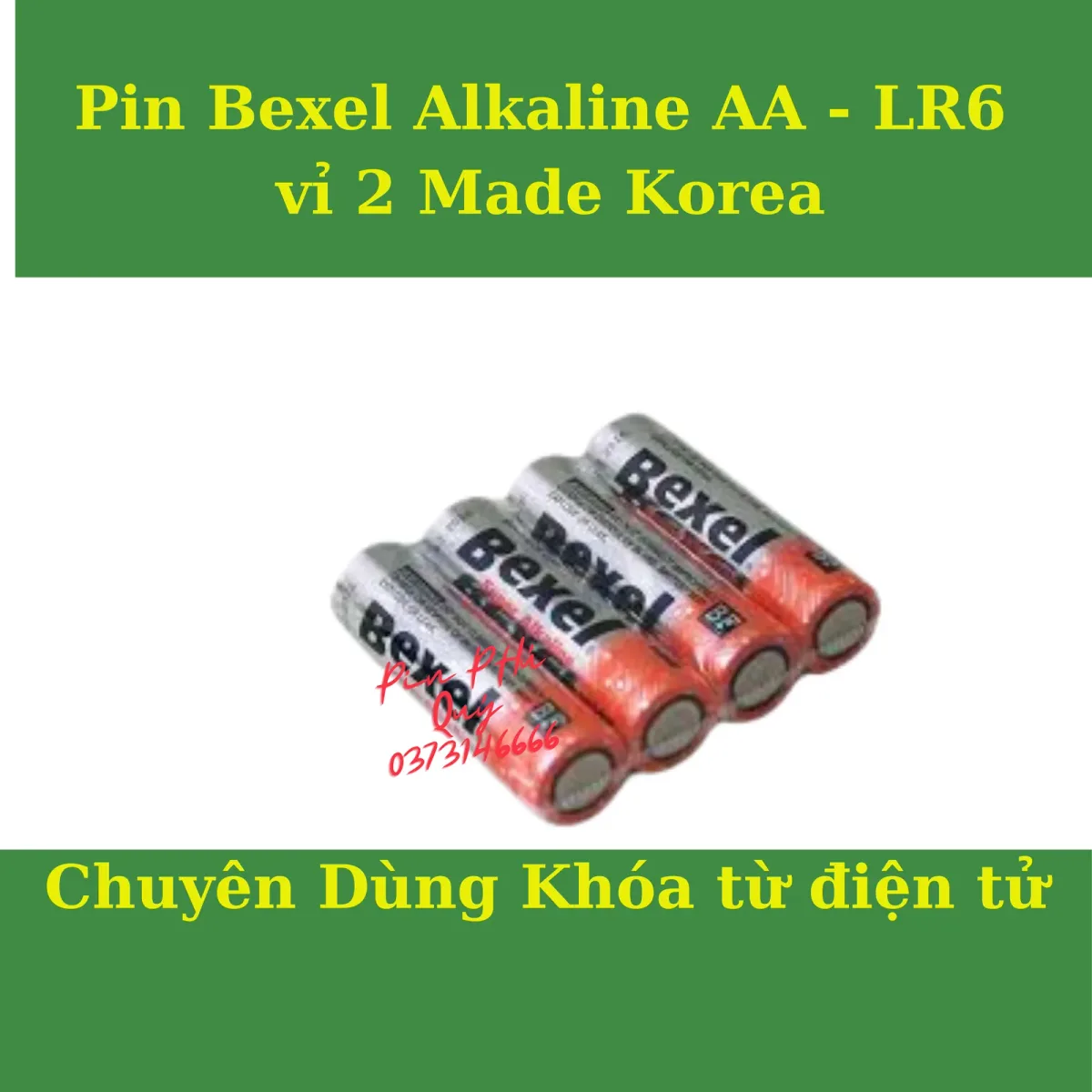 PIN BEXEL AA LR6 MADE IN KOREA - Pin Phú Quý