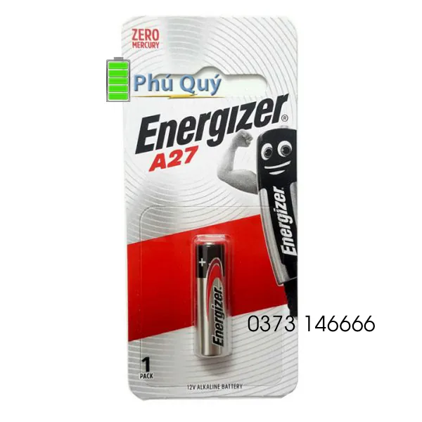 Pin A27 Energizer 12V vỉ 1 viên - Pin Phú Quý