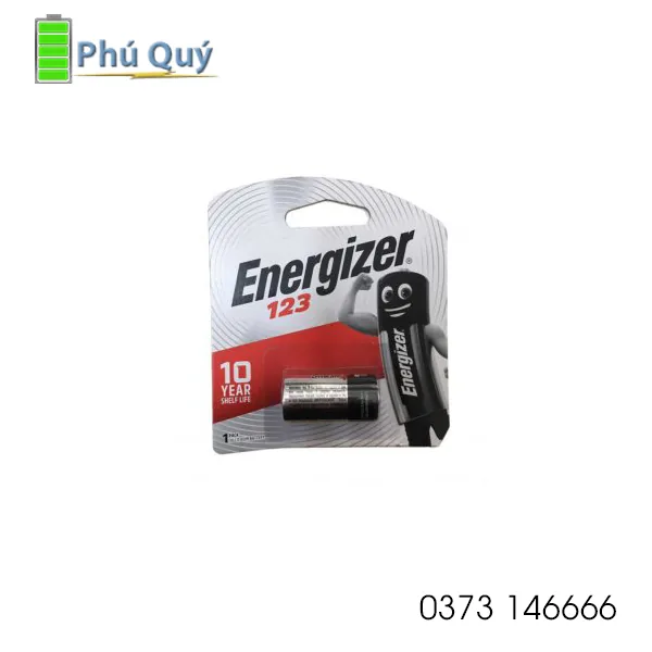 Pin CR123a Energizer 3V vỉ 1 viên - Pin Phú Quý