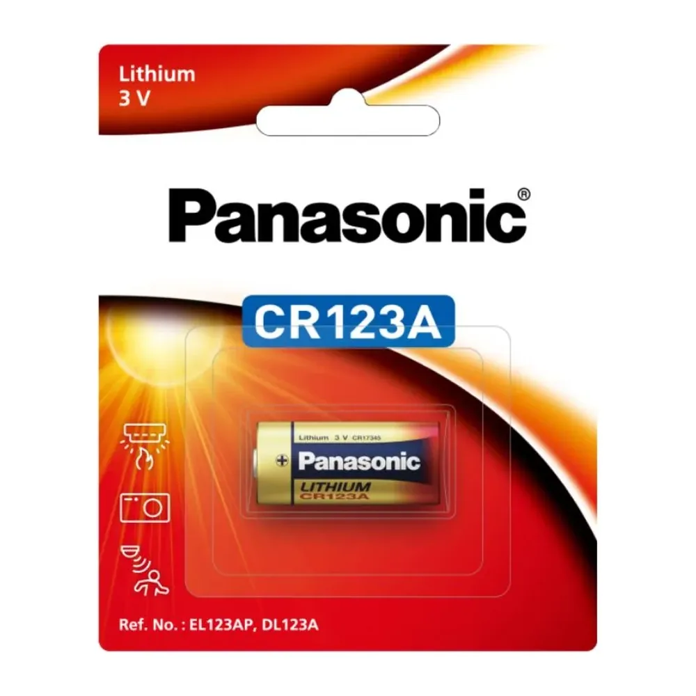 Pin CR123A Panasonic 3V vỉ 1 viên