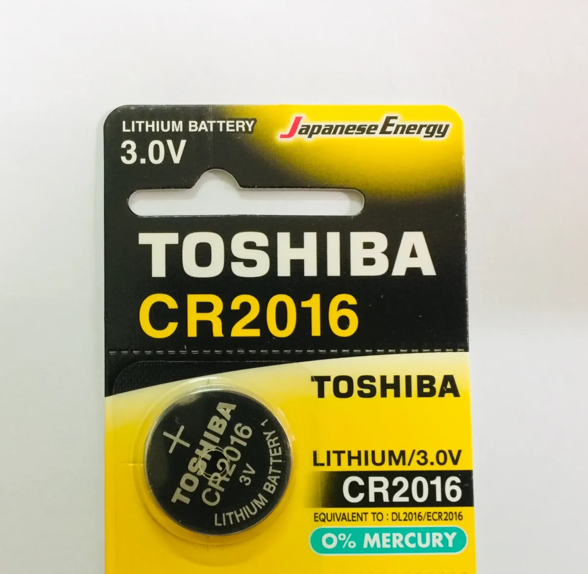Pin CR2016 TOSHIBA 3v không sạc  - Pin Phú Quý