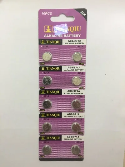 Pin cúc áo Alkaline AG6 – LR920H – 371A vỉ 10 viên - Pin Phú Quý