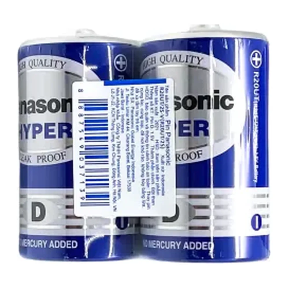 Pin đại Panasonic Hyper D Carbon gói 2 viên