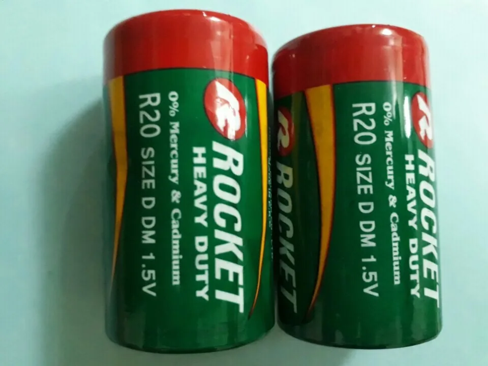 Pin đại Rocket D Carbon gói 2 viên chính hãng - Pin Phú Quý