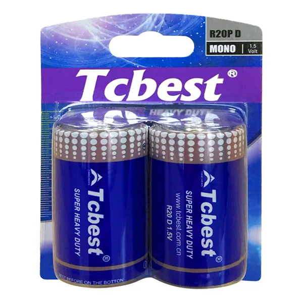 Pin đại Tcbest D Carbon vỉ 2 viên