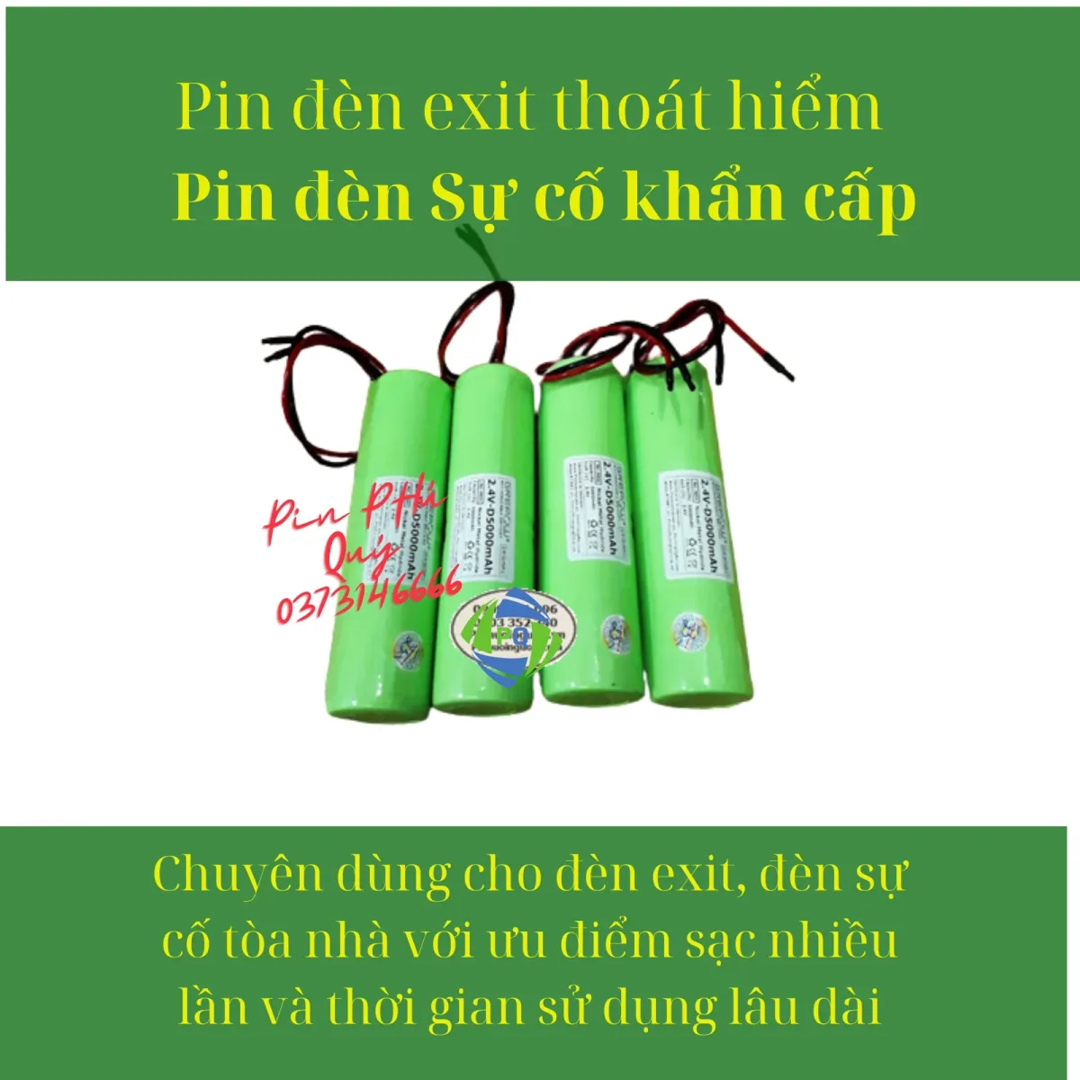 pin đèn exit thoat hiểm
