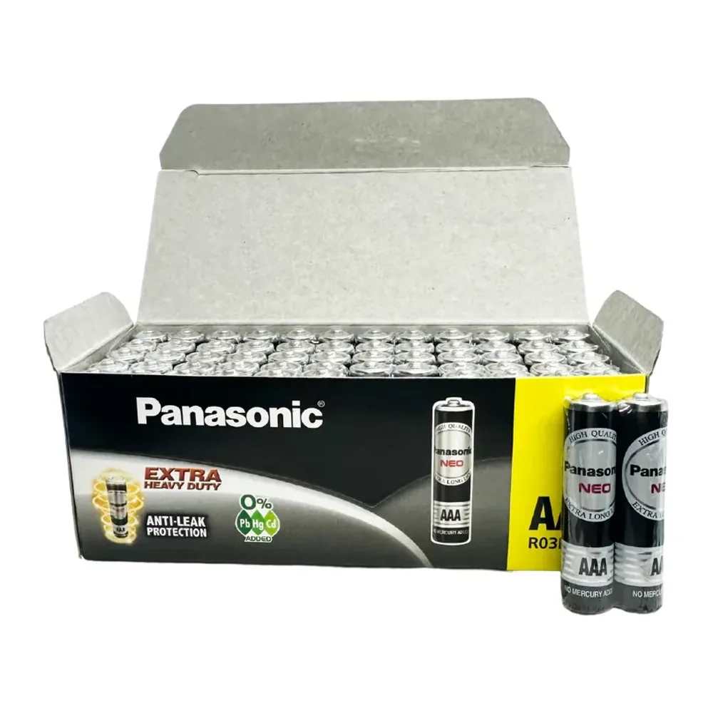 Pin điều khiển Tivi, Pin điều khiển máy lạnh, Pin Remote 1.5v AAA Panasonic NEO R03NT/2S