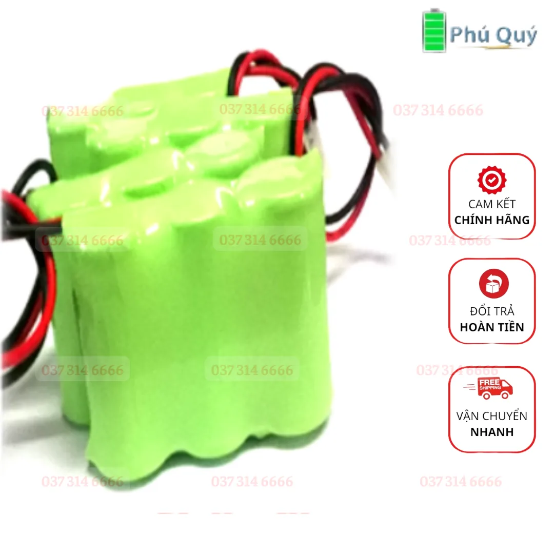 Pin điều khiển xe đồ chơi 3.6v AA500mAh, Pin điều khiển xe mô hình _Pin sạc NiMh 3.6v AA500mAh - Pin Phú Quý