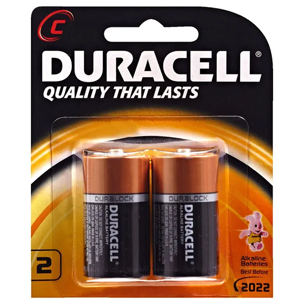Pin trung Duracell C vỉ 2 viên