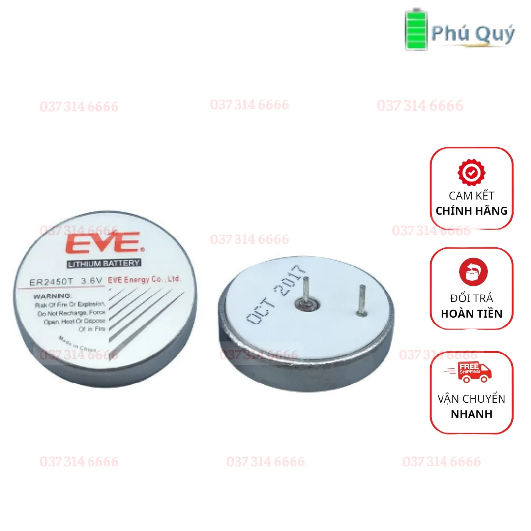 Pin EVE ER2450T lithium 3.6V - Pin Phú Quý