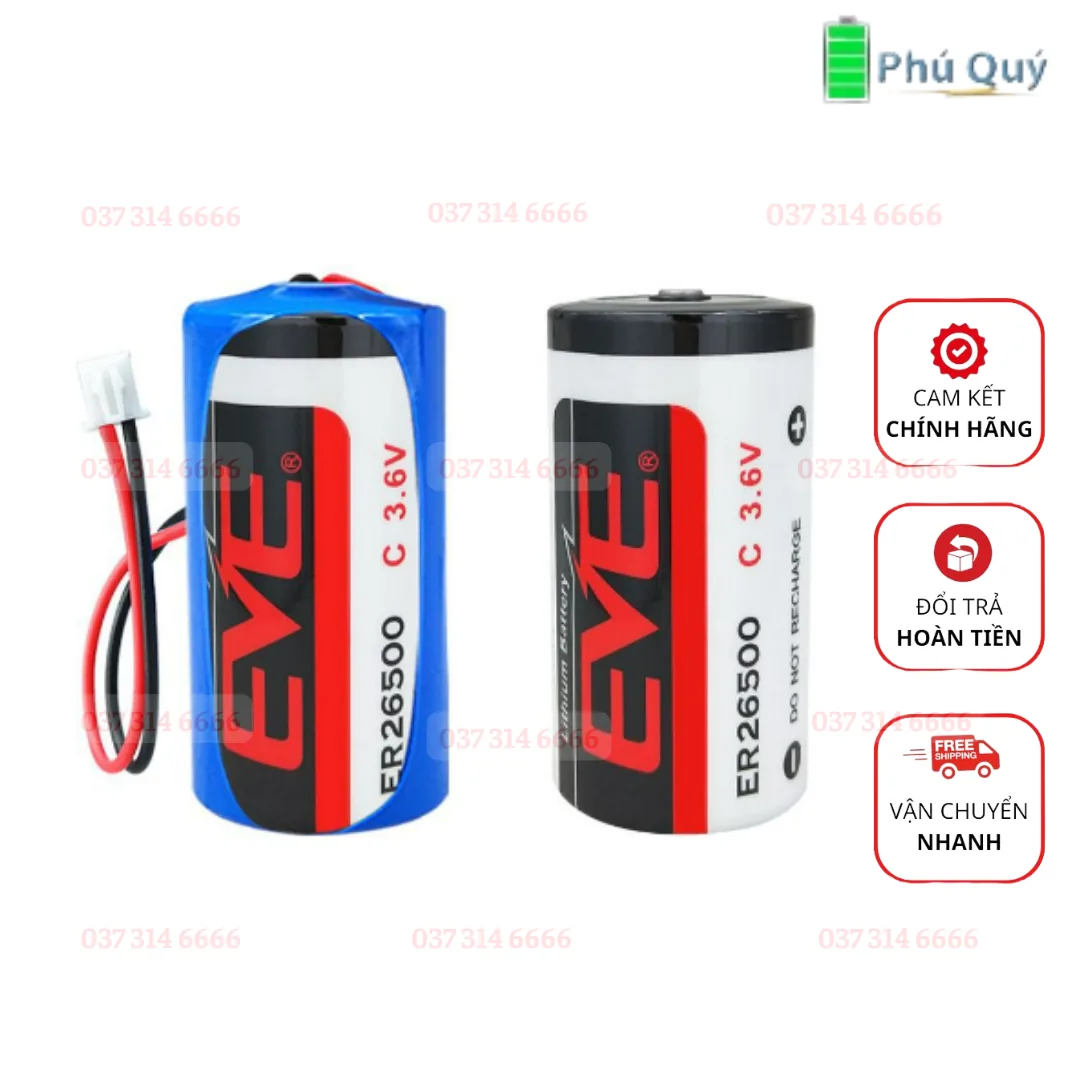 Pin Eve ER26500 loại C loại 3.6V lithium - Pin Phú Quý